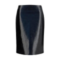 Women's Bordeaux Cotton Midi Skirt