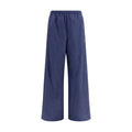 Men's Blue Cotton Athletic Pants