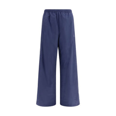 Men's Blue Cotton Athletic Pants