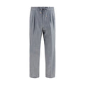 Men's Gray Wool Oves Aries Casual Pants
