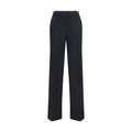 Women's Black Wool Oves Aries Casual Pants