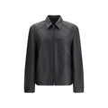 Men's Black Lamb Ovis Aries Leather Jacket Clothing