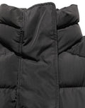 Women's Black Polyester Sleeveless Padded Men Puffer Jacket Clothing
