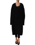 Women's Black Double Breasted Men Trench Coat Jacket Clothing