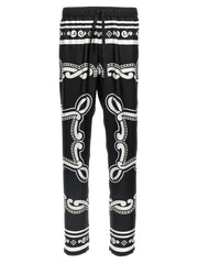 Men's Bicolor Silk Casual Pants