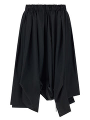 Women's Black Wool Bermuda Shorts