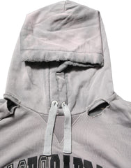 Gray Graphic Hooded Sweatshirt Men Sweater Cotton Clothing