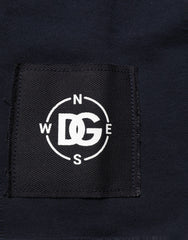Men's Dark Blue Logo Cotton Sweatshirt Sweater Clothing