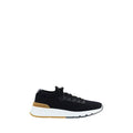 Men's Black Cotton Athletic Sneakers