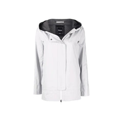 Women's Gray Polyester Shell Jacket Clothing