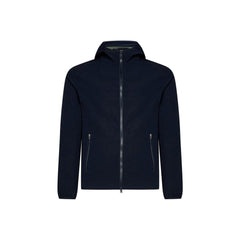 Men's Blue Elastane Shell Jacket Clothing