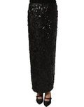 Dolce & Gabbana Sequin Pencil Skirt — Black