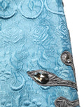 Dolce & Gabbana Jacquard Embroidered Skirt — Blue