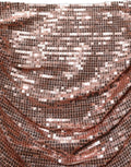 Dolce & Gabbana Sequin-Embellished Skirt — Rose gold