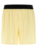 Women's Bicolor Silk Bermuda Shorts