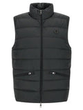Men's Black Polyester Sleeveless Jacket Clothing