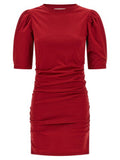 Women's Multicolor Cotton Short Dress