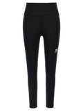 Women's Black Polyester Leggings Clothing