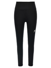 Women's Black Polyester Leggings Clothing