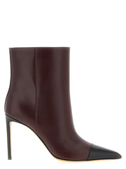 Women's Bordeaux Goatskin Ankle Boots