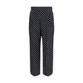 Women's Black Silk Cropped Pants