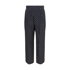 Women's Black Silk Cropped Pants