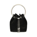 Women's Black Cotton Shoulder Bag