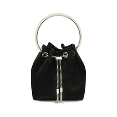 Women's Black Cotton Shoulder Bag