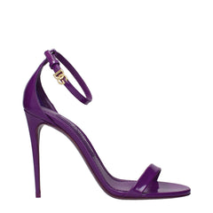 Women's Leather Stiletto Purple