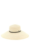 Women's Beige Fabric Sunhat Accessory