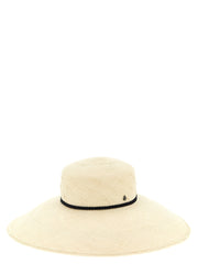 Women's Beige Fabric Sunhat Accessory