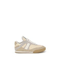 Women's Gray Calf Leather Bos Taurus Athletic Sneakers
