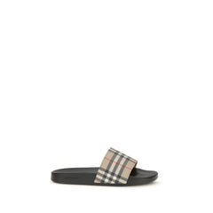 Men's Black Rubber Slides Shoe