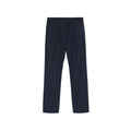 Men's Blue Elastane Casual Pants