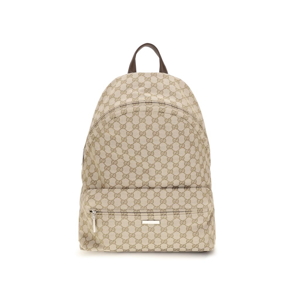 Gucci Tag Backpack — Beige