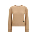 Burberry Wool & Cashmere Crewneck Sweater — Beige