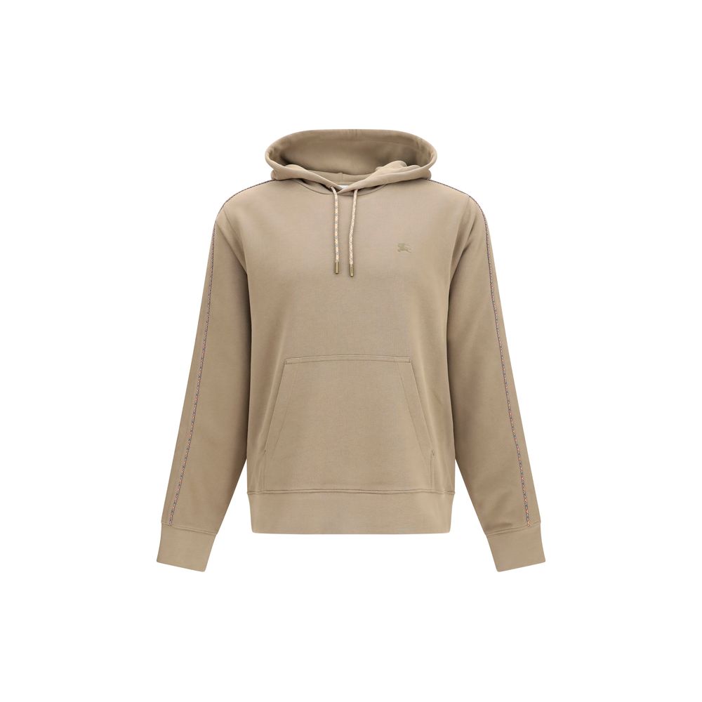 Burberry Archive Check Cotton Hoodie — Beige