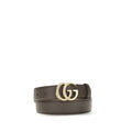 Gucci Calf Leather with GG Logo Buckle Belt — Brown