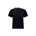 Burberry Cut-Out Crew Neck T-Shirt — Black