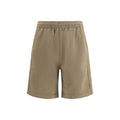 Burberry Cotton Check-Trim Bermuda Shorts — Brown