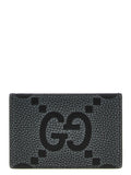 Gucci GG Hammered Leather Card Case — Black