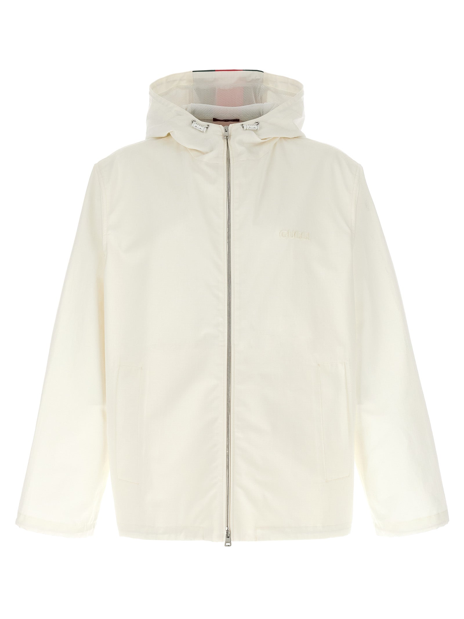 Gucci Water-Repellent Cotton Jacket — White