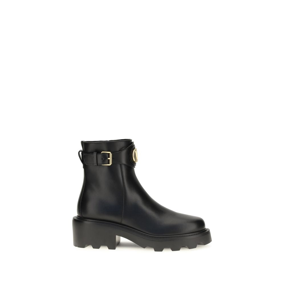 Valentino Garavani VLogo Ankle Boot — Black