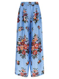 Dolce & Gabbana Mazzo di Fiori Trousers — Blue