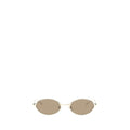 Alexander McQueen ALA000R6I33307024BB Sunglasses — Gold