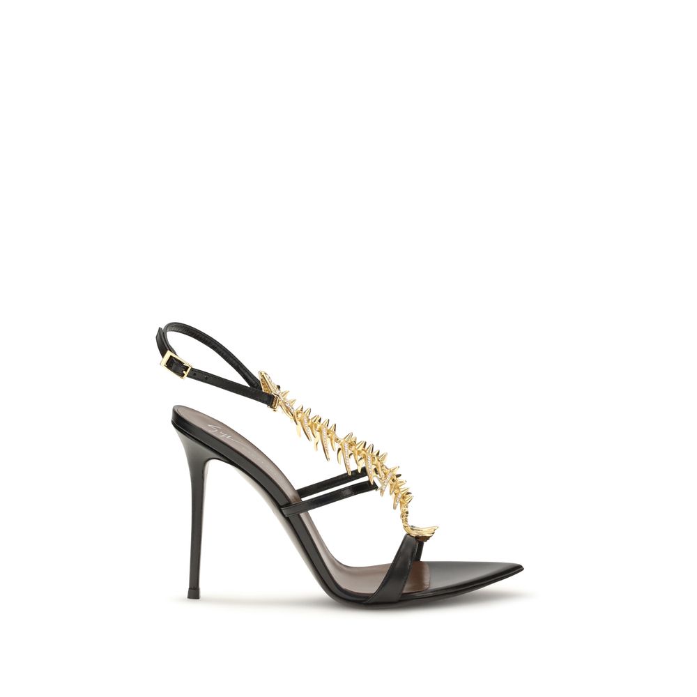 Giuseppe Zanotti Crystal-Embellished Stiletto Heel — Black