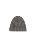 Brunello Cucinelli BRM2240900CKP08BB Bicolor Cashmere Beanie — Gray