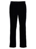Gucci Cotton-Blend Velvet Trousers — Black