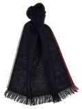 Brunello Cucinelli Cashmere Silk Blend Scarf — Blue