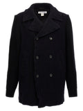Comme des Garçons Double-Breasted Wool Coat — Black